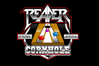 create awesome and gorgeous cornhole logo design