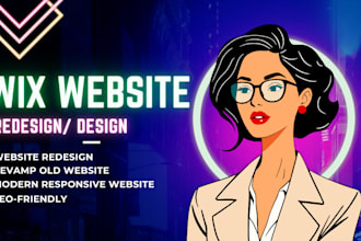 do modren, responsive and professional  web redesign for your old website
