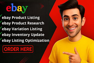 do SEO optimised ebay product listings and professional ebay lister service