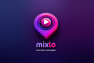 design streaming local music app logo