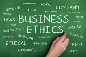 research and write on business studies