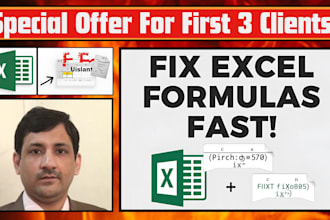 fix excel and google sheet formulas and errors