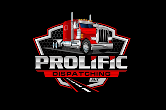 create graceful and fantastic trucking dispatching logo design