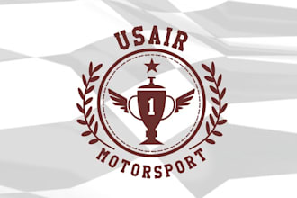 design extraordinary race track or motor sports ride logo