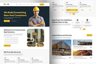 design construction handyman website roofing hvac plumbing construction website