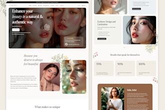 create a website design or a landing page UI UX design