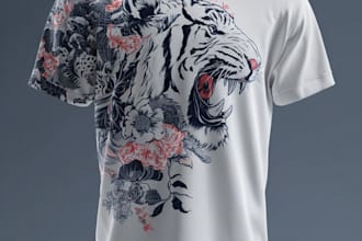 make custom art illustration for t shirt