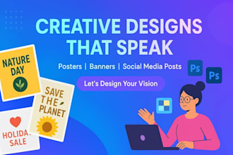 create aesthetic posters banner and social media post