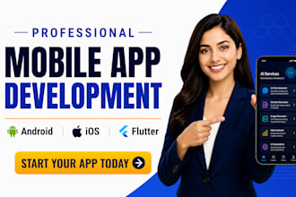 build ai mobile app development for ios, android and flutter with ai integration