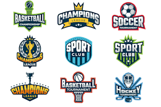 design sports team, event, league, tournament, competition logo