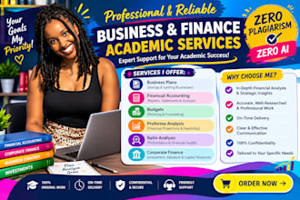 do financial statement analysis and create business plans