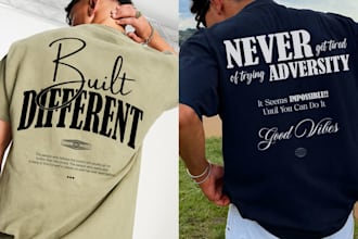 design minimalist typography t shirts