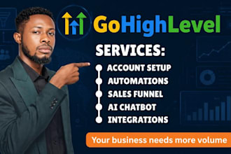 setup gohighlevel CRM automation, gohighlevel website, ghl sales funnel expert
