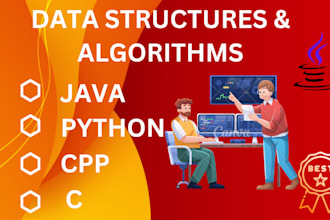 do java, python, c, cpp, csharp data structures and algorithms projects