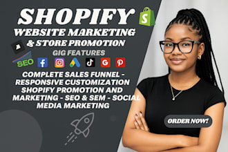 boost shopify sales ,facebook website traffic, marketing with google ads
