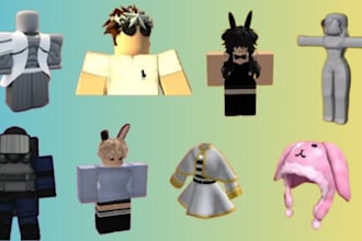 design roblox ugc accessories, 3d wearables, and custom clothing