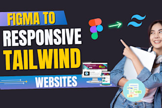 convert figma design to pixel perfect responsive tailwind CSS website