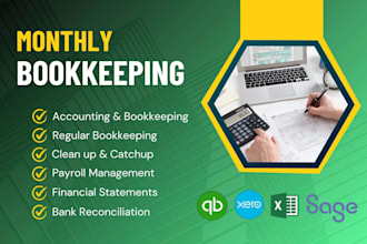 do bookkeeping, vat return in quickbooks, xero, sage