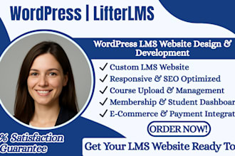 build wordpress lms website with learndash, tutor lms, or lifterlms