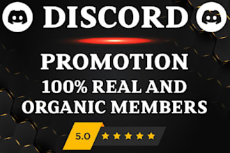 advertise, promote your discord server to get real and active member