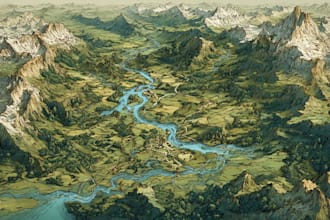 draw a custom map for fantasy