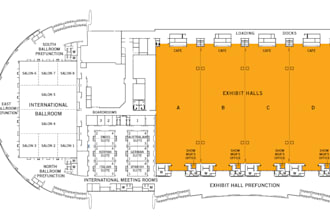 design an exhibition floor plan and seating chart and venue map for any event