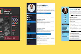 design professional modern CV resume editable eye catching