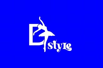 design unique tango rock gymnastic and dance logo