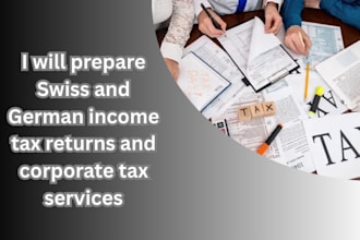 prepare swiss and german income tax return and corporate tax filing
