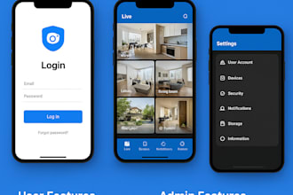 develop emergency app survelliance app, cctv iot app camera app, crime alert app
