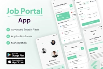 create a job portal, freelancing, recruitment, or ai powered job finder app