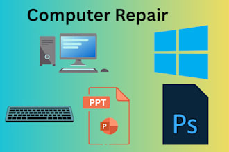 install software, fix, repair your windows computer,  macbook remotely
