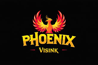 create an awesome phoenix bird logo with express delivery