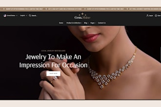 jewelry shopify store jewelry website necklace earring store dropshipping store