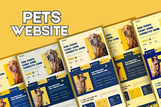 build pets website pet care website poop scooper website and pet groomer website