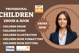 edit format proofread upload ebook children book amazon kdp paperback formatting