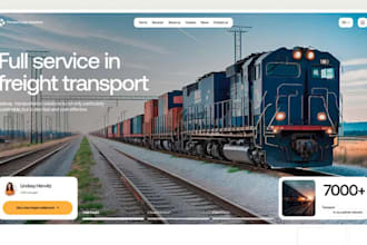 design trucking logistics website, dispatch cargo website