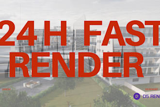 deliver fast 3d architectural rendering in 24 hours