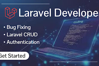develop custom PHP laravel web applications and fix bugs