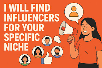 find influencers for your specific niche from instagram and youtube