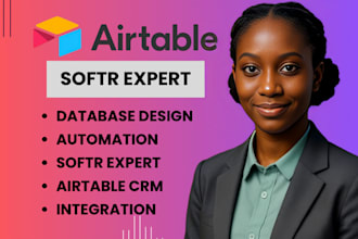 setup airtable database, airtable crm, airtable automation, softr webapp expert