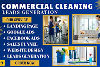 generate profitable commercial cleaning leads, cleaning leads, house sale funnel