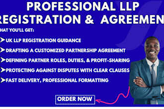 register your UK llp and draft a professional partnership agreement