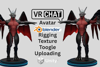 create vrchat avatar with full rigging, texturing and uploading