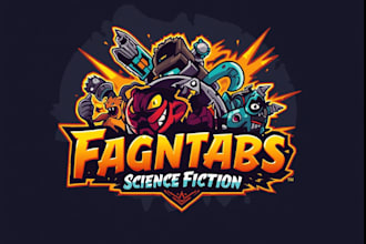 make a custom fantasy, sci fi animated game logo