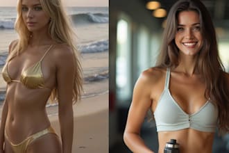 create realistic ai influencer model for instagram, onlyfans, fanvue promotion