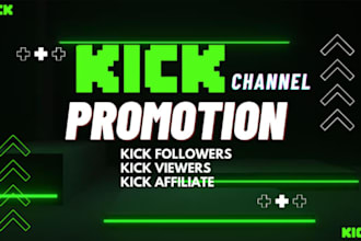 do organic kick channel promotion