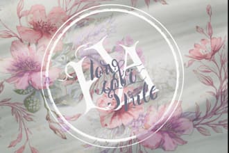 design modern watercolor fantasy feminine logo