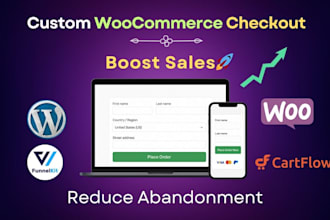 design high converting custom checkout page in wordpress woocommerce