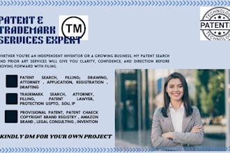 be uspto trademark attorney  filing patent search registration  lawyer invention